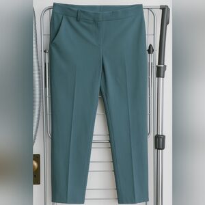 Nicole Miller Suit Pants Deep Teal Rayon Slacks